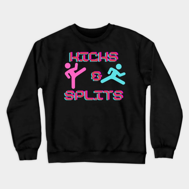 Kicks & Splits Crewneck Sweatshirt by Action Command Podcast